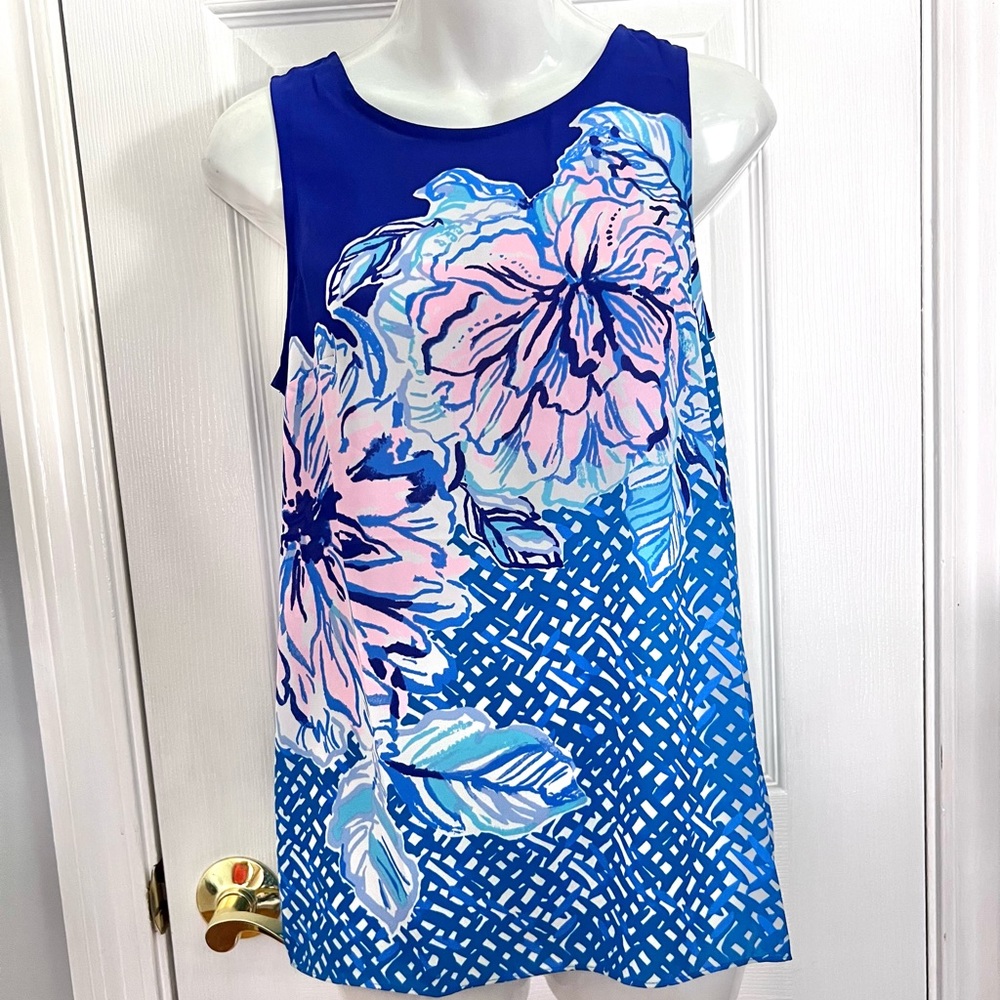 Lilly Pulitzer Floral Sleeveless Blouse